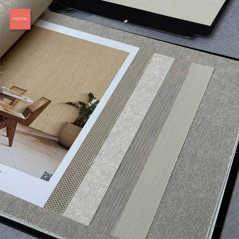 Quyển mẫu vải dán tường hàng order đặt trước thương hiệu CAROYAL mẫu 1001 Quyển mẫu vải dán tường hàng order đặt trước thương hiệu CAROYAL mẫu 1001