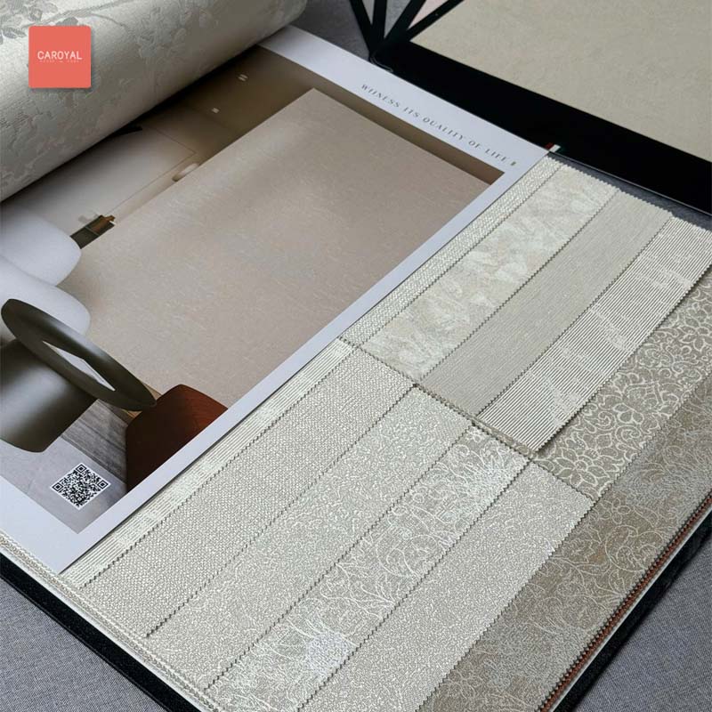 Quyển mẫu vải dán tường hàng order đặt trước thương hiệu CAROYAL mẫu 1003 Quyển mẫu vải dán tường hàng order đặt trước thương hiệu CAROYAL mẫu 1003