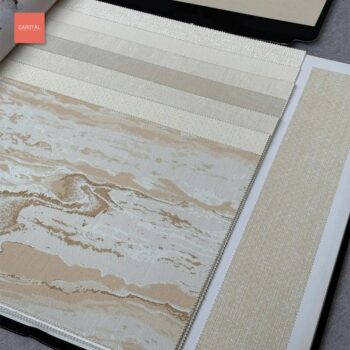 Quyển mẫu Catalogue vải dán tường hàng order đặt trước thương hiệu CAROYAL mẫu 1007