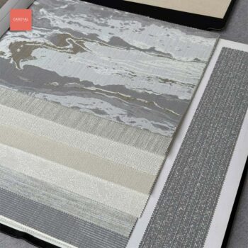 Quyển mẫu Catalogue vải dán tường hàng order đặt trước thương hiệu CAROYAL mẫu 1007