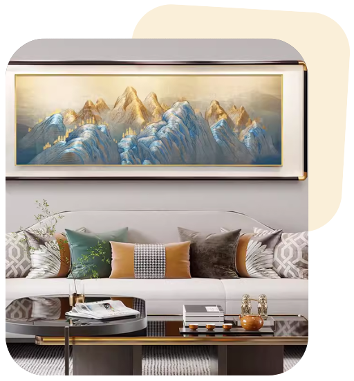 tranh 3d dan tuong trang chu