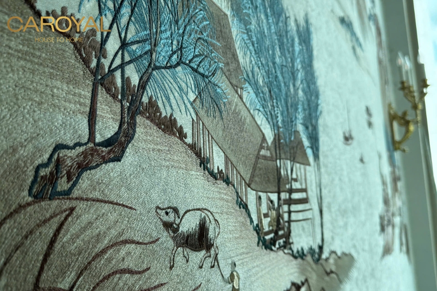 Mẫu vải dán tường hiệu ứng sơn S-78 Mẫu vải dán tường hiệu ứng sơn S-78