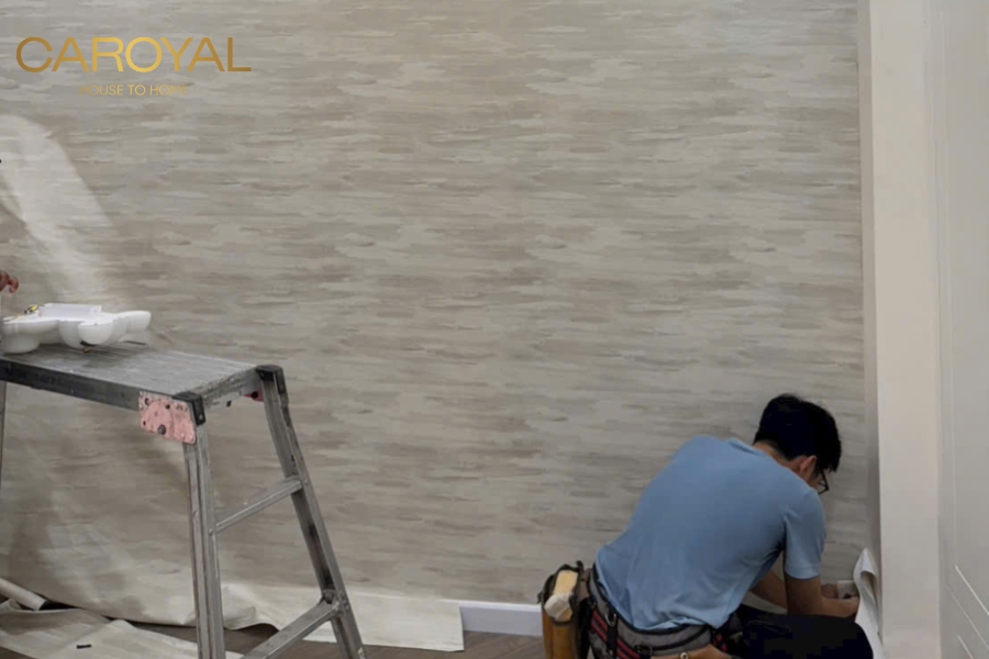 Hình ảnh thợ CAROYAL thi công thực tế các công trình