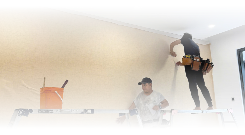 dịch vụ thi công vải dán tường caroyal