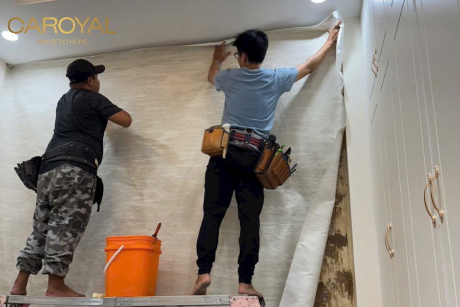 CAROYAL – Đơn vị chuyên cung cấp và thi công vải dán tường cao cấp tại Hà Nội