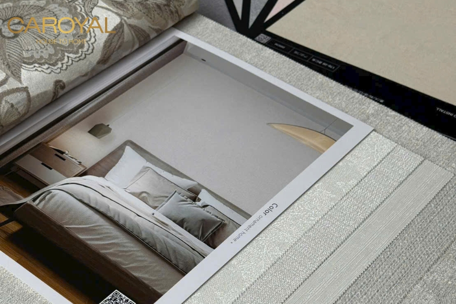 Mẫu vải dán tường khổ lớn không ghép nối