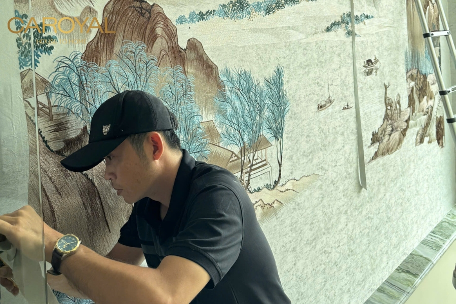 CAROYAL - Đơn vị chuyên phân phối và thi công vải dán tường cao cấp