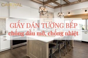 Mẫu giấy dán tường bếp chống dầu mỡ - Decal dán bếp chống nhiệt