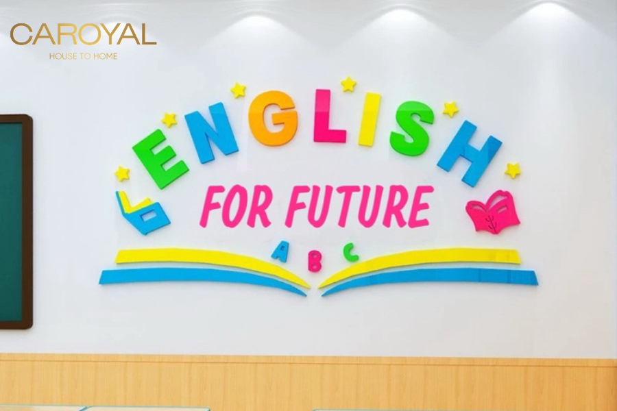 Giấy dán tường trung tâm ngoại ngữ hoặc lớp học kỹ năng Giấy dán tường trung tâm ngoại ngữ hoặc lớp học kỹ năng