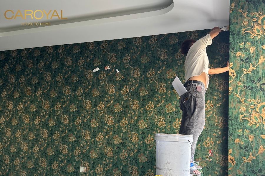 Hướng dẫn cách dán giấy dán tường lên nền gạch menHướng dẫn cách dán giấy dán tường lên nền gạch men