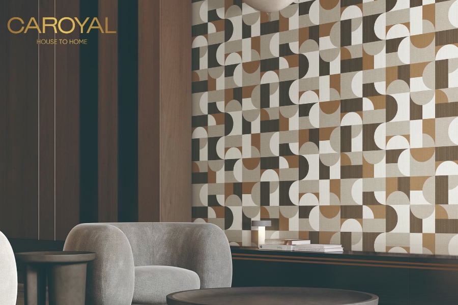 Giấy dán tường họa tiết hình học