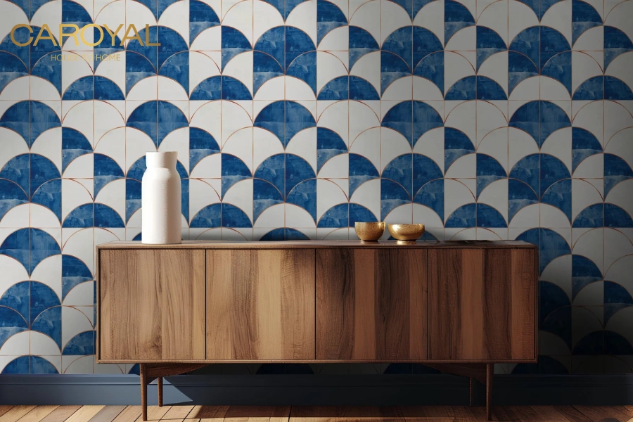 Giấy dán tường cho người mệnh Mộc - Họa tiết hình học Giấy dán tường cho người mệnh Mộc - Họa tiết hình học