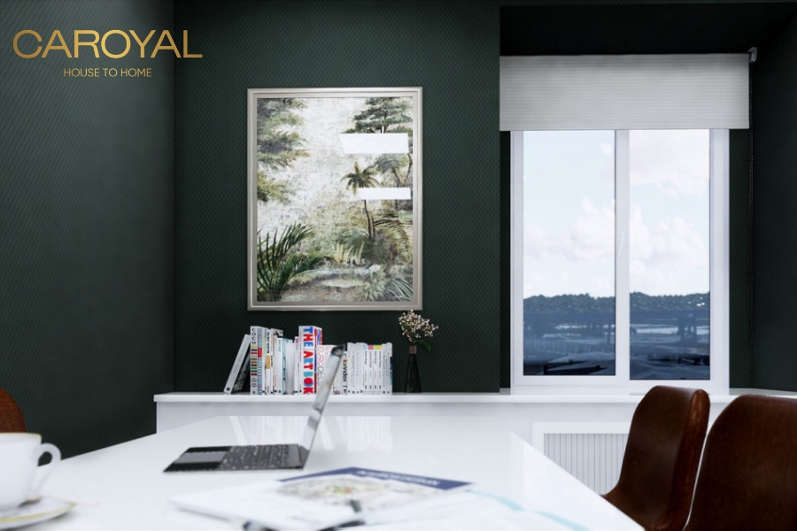 Giấy dán tường phòng làm việc tại nhà hợp mệnh Mộc Giấy dán tường phòng làm việc tại nhà hợp mệnh Mộc