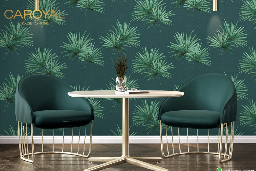 Giấy dán tường xanh lá hợp mệnh Mộc Giấy dán tường xanh lá hợp mệnh Mộc