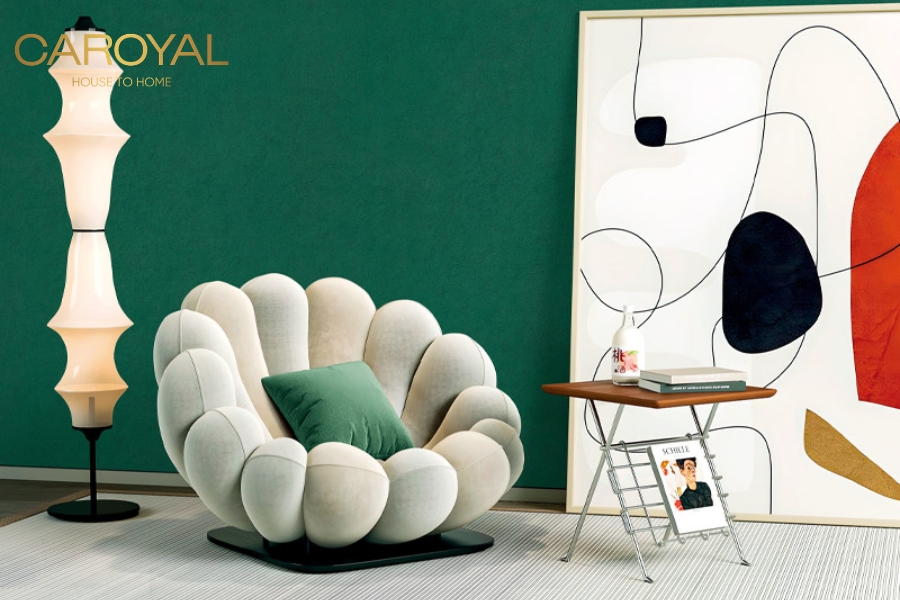 Giấy dán tường xanh lá hợp mệnh Mộc Giấy dán tường xanh lá hợp mệnh Mộc