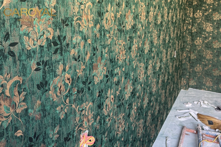 Giấy dán tường xanh lá hợp mệnh Mộc Giấy dán tường xanh lá hợp mệnh Mộc