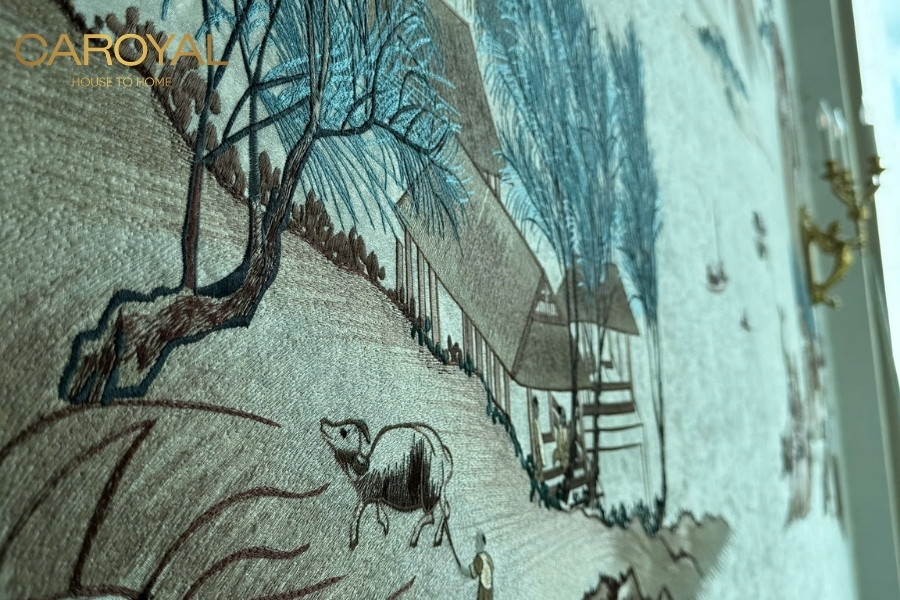 Hướng dẫn chọn tranh 3D dán tường phòng khách phù hợp