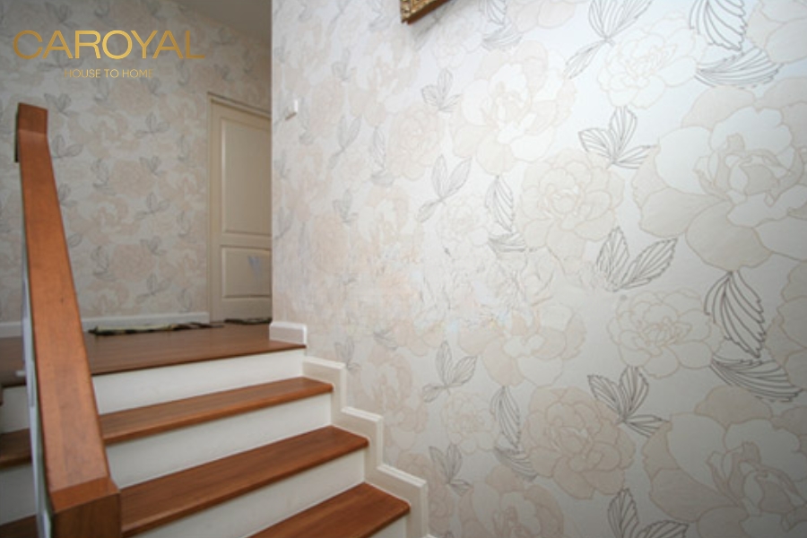 50+ mẫu giấy dán tường vách cầu thang đẹp, tạo điểm nhấn Mẫu giấy dán tường vách cầu thang đẹp