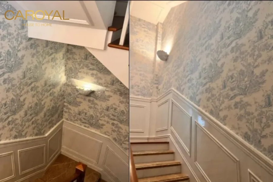 50+ mẫu giấy dán tường vách cầu thang đẹp, tạo điểm nhấn Mẫu giấy dán tường vách cầu thang đẹp