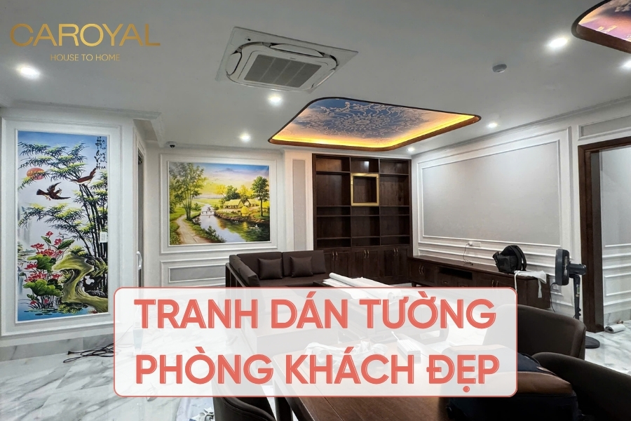 100+ Mẫu tranh 3D dán tường phòng khách đẹp - Báo giá chi tiết