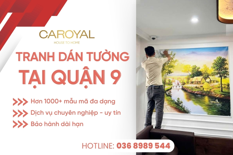 Địa chỉ cung cấp và thi công tranh dán tường quận 9, Thủ Đức uy tín