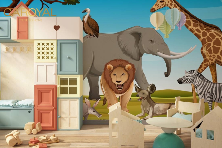 Tranh dán tường bản đồ thế giới