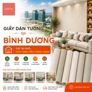 Giấy Dán Tường Tại Bình Dương Giá Kho, Hơn 1.000 Mẫu Chính Hãng