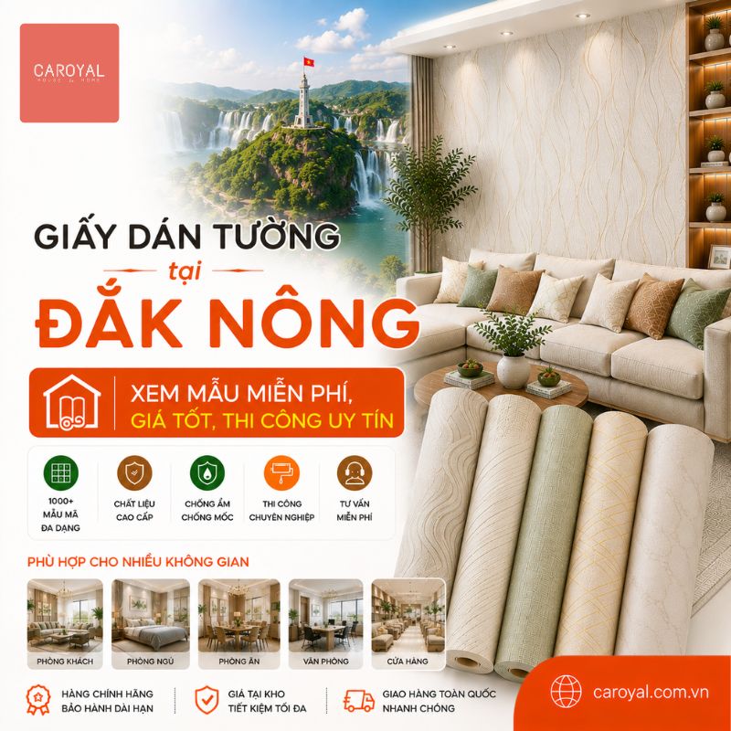 Giấy Dán Tường Tại Đắk Nông Xem Mẫu Miễn Phí, Giá Tốt, Thi Công Uy Tín Giấy Dán Tường Tại Đắk Nông Xem Mẫu Miễn Phí, Giá Tốt, Thi Công Uy Tín