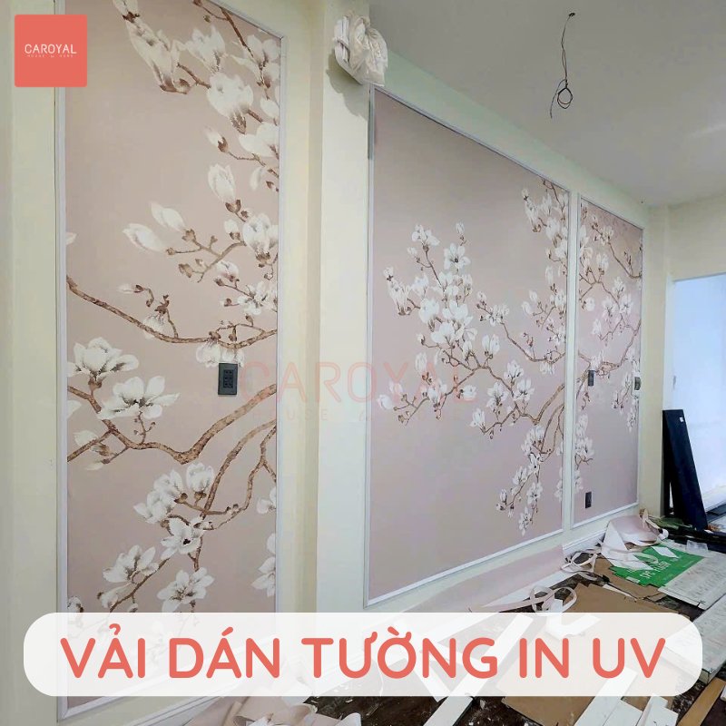 Dự án tranh in UV trên nền vải dán tường thương hiệu CAROYAL