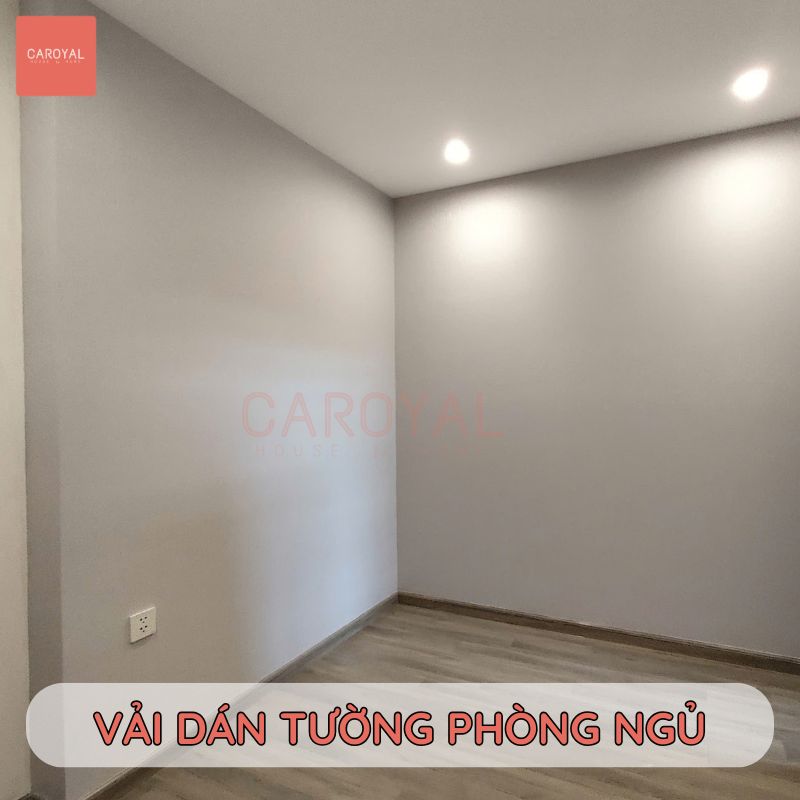 Hoàn thiện vải dán tường dệt thô CAROYAL cho căn hộ Phú Mỹ Hưng Quận 7