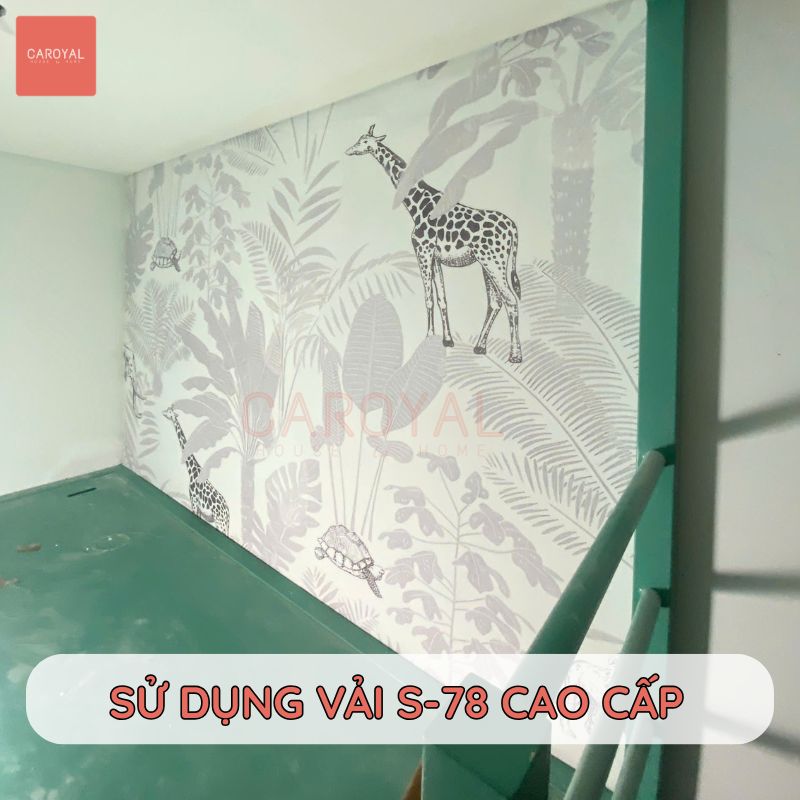 Tranh in UV trên nền vải dán tường S-78 cho căn hộ Skyworld